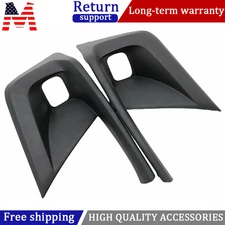 New Pair For Honda Civic 22-24 Front Bumper Fog Light Cover Trim Left+Right Side