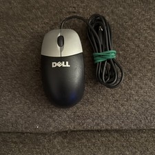 DELL 3-Button Silver-Black Wired USB Optical Scroll Wheel Mouse DP/N 0DJ301
