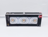 Paulmann 933.88 LED Einbauleuchte 3 Set,Schwenkbar Rund 3000K 3X4,8W 230V Weiß