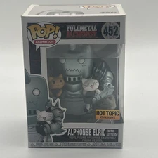 New! Funko POP Anime Fullmetal Alchemist #452 Alphonse Elric Hot Topic Exclusive