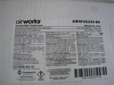 Airworks Urinal Screen AWSFUS235-BX Midnight Sky Scent 10/Box Splash-Free
