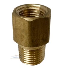 1/8" Female X 1/8" Male NPT Pipe Fitting Extender Adapter FIP X MIP Brass