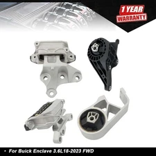 Engine Motor & Automatic Trans Mount For Buick Enclave 3.6L18-2023 FWD Set 4PCS