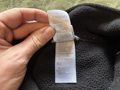 The North Face Jacket Mens Medium Black Fleece Softshell Full Zip Windbreaker - Picture 10 of 17