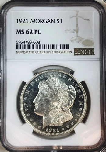 1921 MORGAN DOLLAR! NGC MS62 PL! SPECTACULAR! OUTRAGEOUS! FABULOUS! NR #VIP109