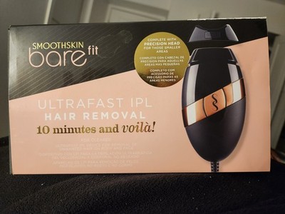 Smoothskin Bare Fit Face & Body IPL Hair Removal Device Black with Rose Gold
