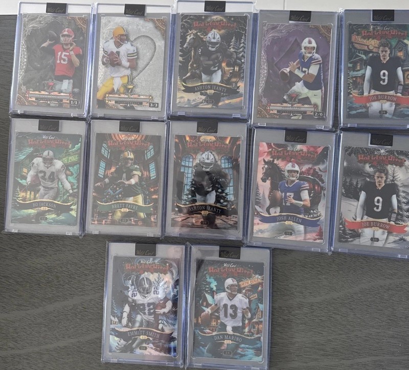 12 Different Wild Cards  Jeanty Favre Marino Emmitt Smith Josh Allen Bo Jackson