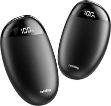 coldSky Rechargeable Hand Warmers 2 Pack, Standard/Adult Size, Mango Black