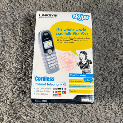 Linksys CIT200 Skype Schnurloses Internet Telefonie Set NEU