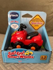 VTech Go Go Smart Wheels ATV Red Singing Talking Works Tested See Video