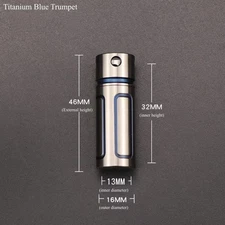 Titanium Sealed Waterproof Pill Case Mini EDC Medicine Bottle For Travel Camping