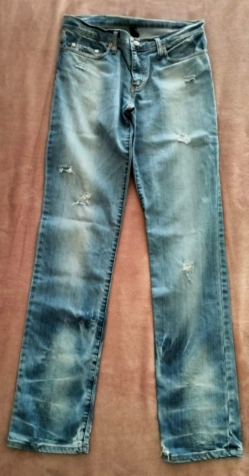 Womens NOBODY Distressed Ripped Jeans Sz 29.