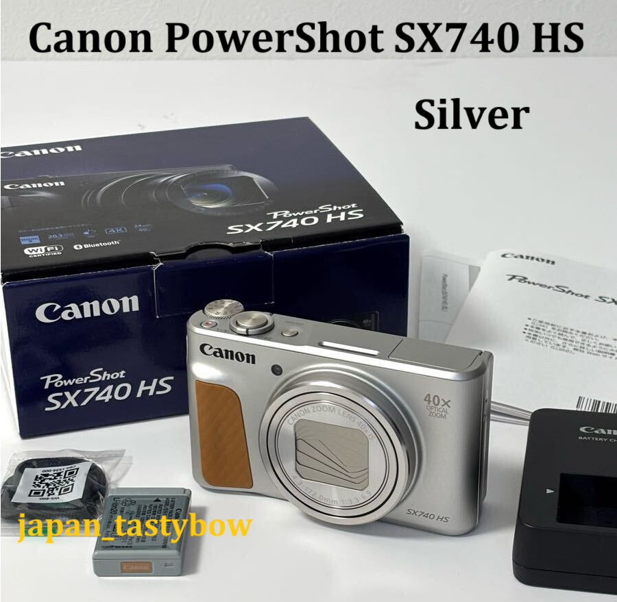 Canon PowerShot SX740 HS Silver 20.3MP 4K Digital Camera 40x
