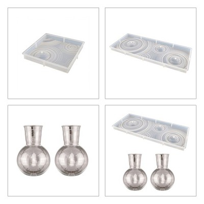 Vase Base Storage Box Mold Flower Pot Base Silicone Mold Gypsum Drop Mold