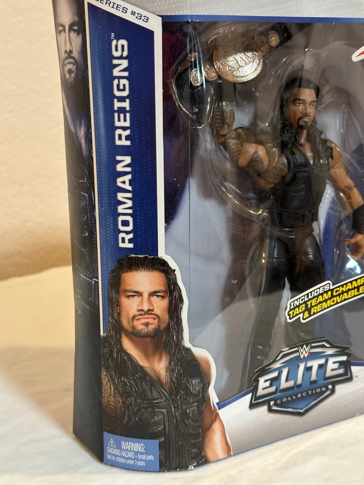 НОВЫЙ РИМСКИЙ ЦАРСТВУЕТ WWE ФИГУРКА ЭЛИТНАЯ КОЛЛЕКЦИЯ # 33 ЯРЛЫК КОМАНДНЫЙ ЧЕМПИОНАТ - Изображение 4 из 4