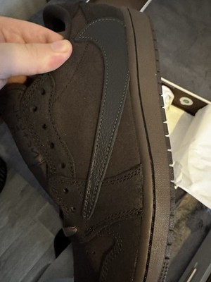 Air Jordan 1 Low OG SP x Travis Scott, EU 43, Velvet Brown Dark Mocha | DS