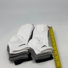 Nike Everyday Plus Cushioned Ankle Socks 6-Pair M Black/Gray/White - 3 PACK