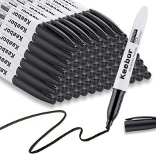 Dry Erase Markers Bulk, Chisel Tip, Black, 72 Pack Low-odor Whiteboard Markers,