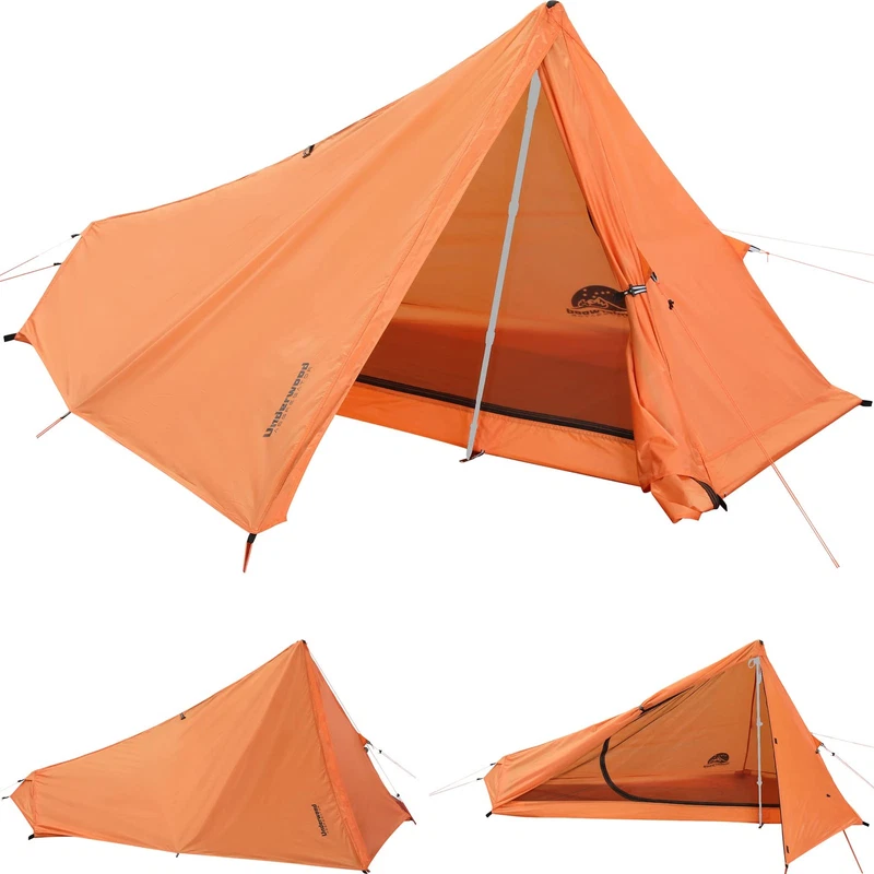 1 Person Trekking Pole Tent for Backpacking - Ultralight Backpacking Tent, Wa