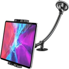 woleyi Windshield Car Tablet Mount, Car/Truck Window Dashboard Tablet Holder wit