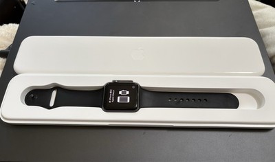 Apple Watch Sport 1st Gen 42mm Space Gray Aluminum Black Sport Band
