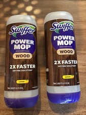 2 Pack! Swiffer Power Mop Wood Refill - Premium Hardwood Solution