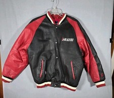 ProPlayer Portland Trailblazer NBASports Leather Varsity Bomber Jacket Coat “L"