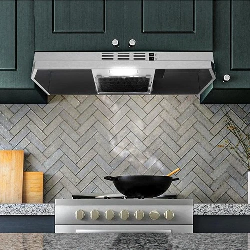 AKDY 30-in Stainless Steel Under Cabinet Range Hood with Charcoal Filter - Picture 13 of 14