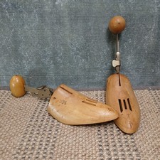 Vtg Vented Miller Shoe Tree Small Sz 4 1 Solid Wood Shoe Stretchers 9.25-10.25"