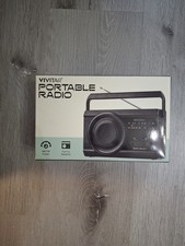 New Vivitar Portable Radio, AM/FM,Collapsible Antenna  Carry Handle