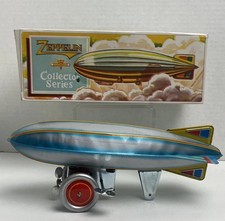 Schylling Blue Zeppelin Wind-Up Airship w/ Box   Collector Series Toy