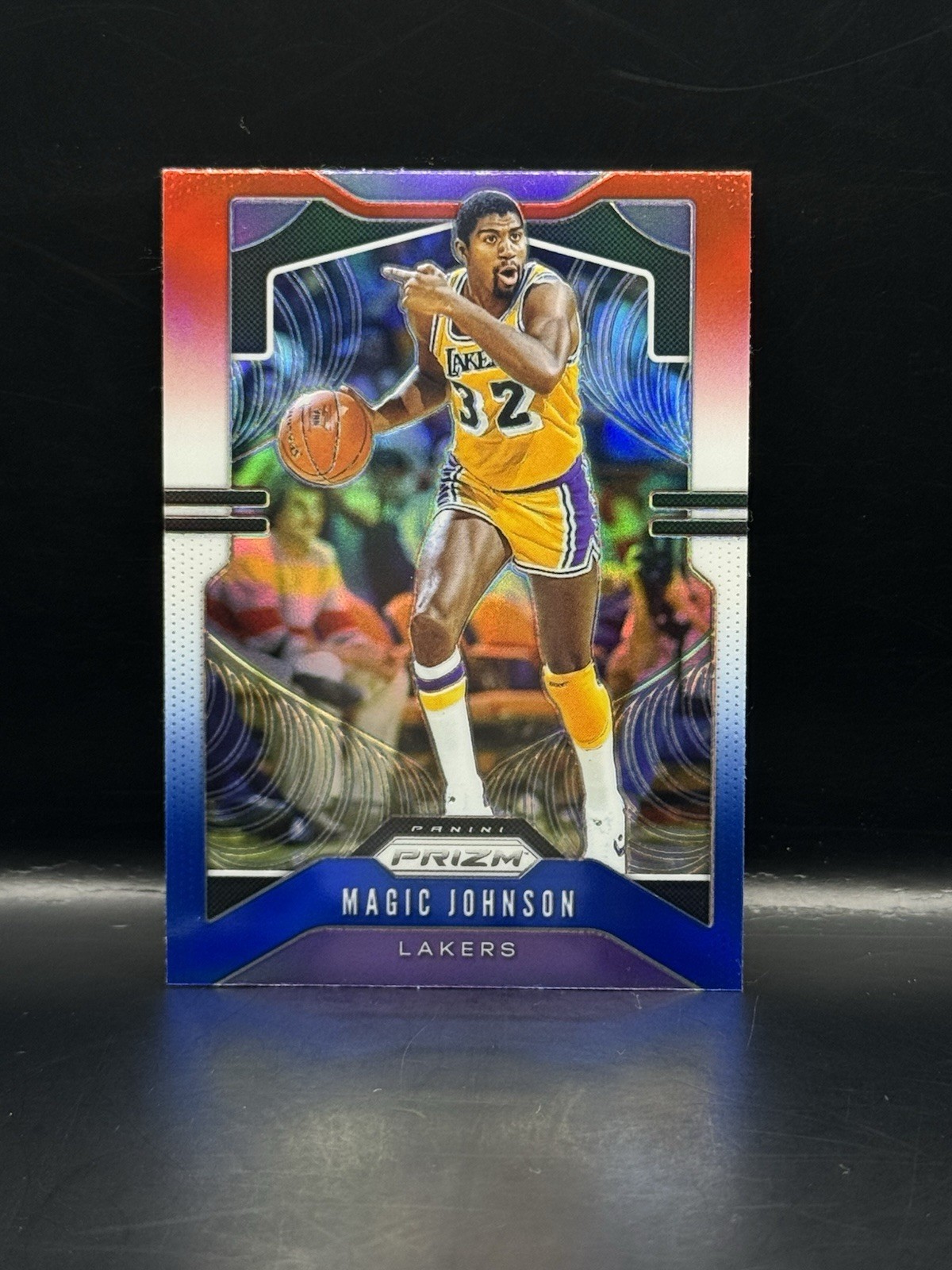 2019-20 Panini Prizm Basketball Magic Johnson #25 Lakers - Red White Blue Lakers