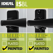 Ideal Security in-Swinging Handle Set for Storm and Screen Doors with Locking in
