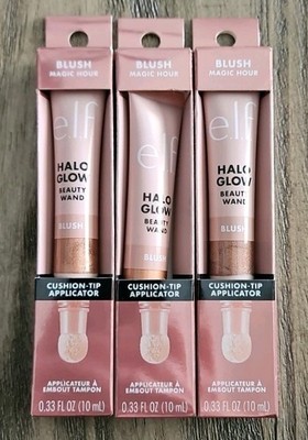 e.l.f. Cosmetics : HALO GLOW Beauty Wand BLUSH (Magic Hour) - LOT 3 x 0.33 OZ.