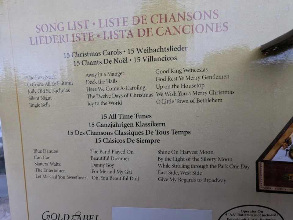 Mr. Christmas Spieluhr Gold Label Collection Deluxe Vintage Music Box 30 Songs - Bild 3 von 4