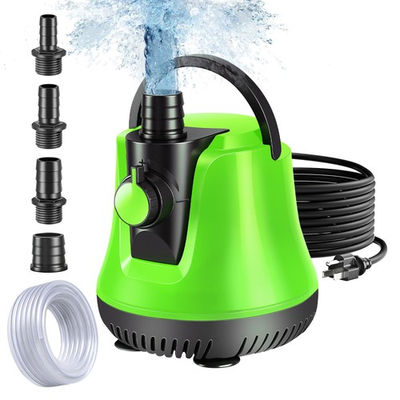 #ad Sump Pump Submersible Water Pump with Adjustable Flow Pool Cover Pump above Gr $41.23