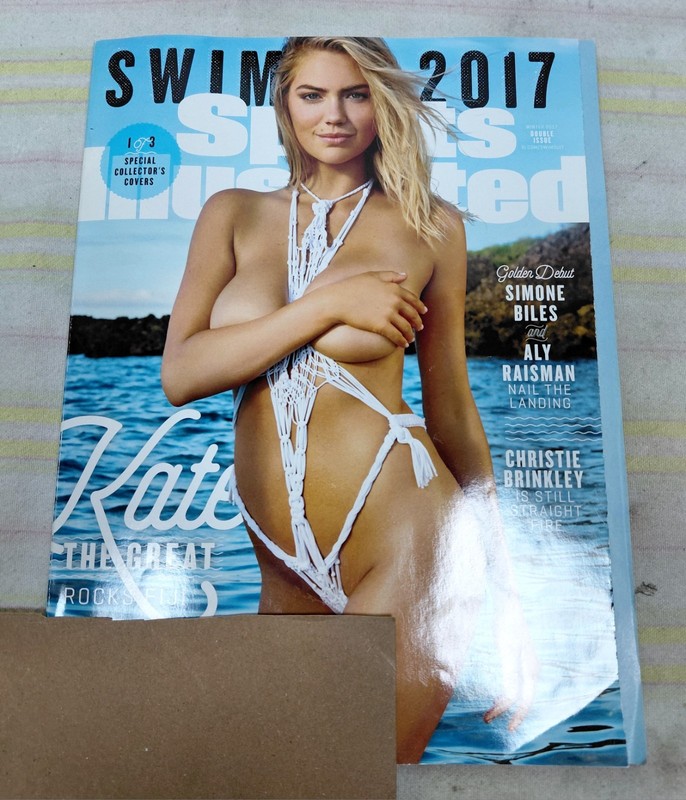 SPORTS ILLUSTRATED SWIMSUIT KATE UPTON FISH NET SIMONE BILES 2017 