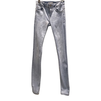 Zara Trafaluc Denim Makers Womens Skinny Jeans Blue Low Rise Stretch Denim  4 | eBay