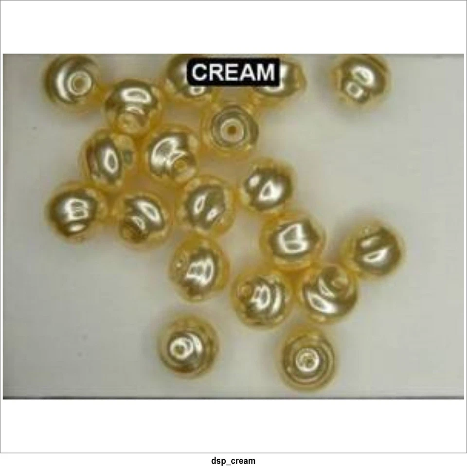 Glass Beads Faux Freshwater Pearl Natural 6 COLOUR Gutermann 20x 6mm 785040 388 - Image 2 of 4