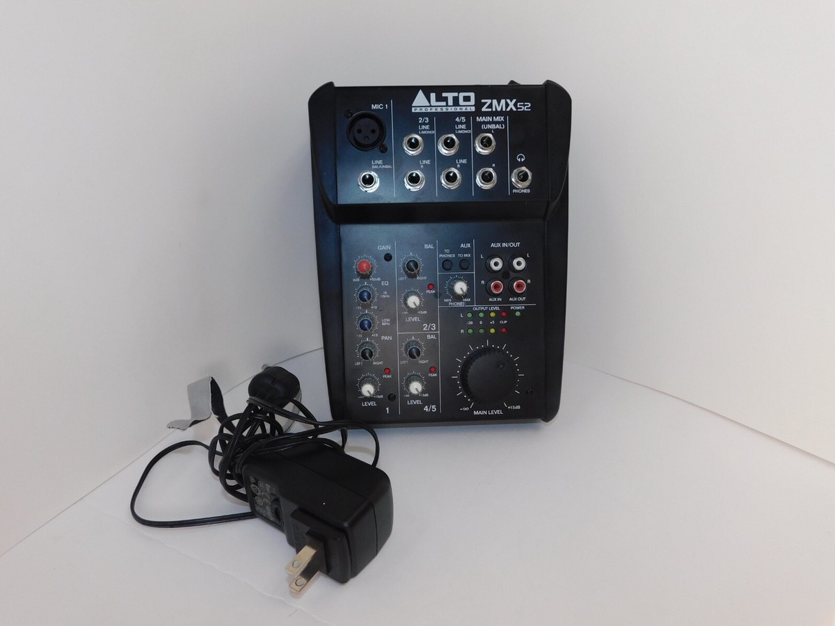 Alto Zephyr ZMX52 5 Channel Compact Studio Band DJ Mixer