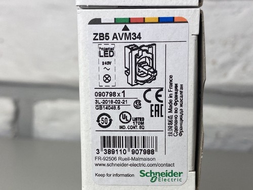 Schneider ZB5AVM34 Complete body/light block assembly XB5 XB4 ZBV-M34 - Picture 2 of 6