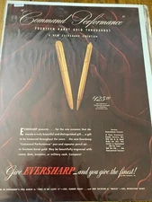 Vintage 1945 Eversharp Pens Command Performance ad
