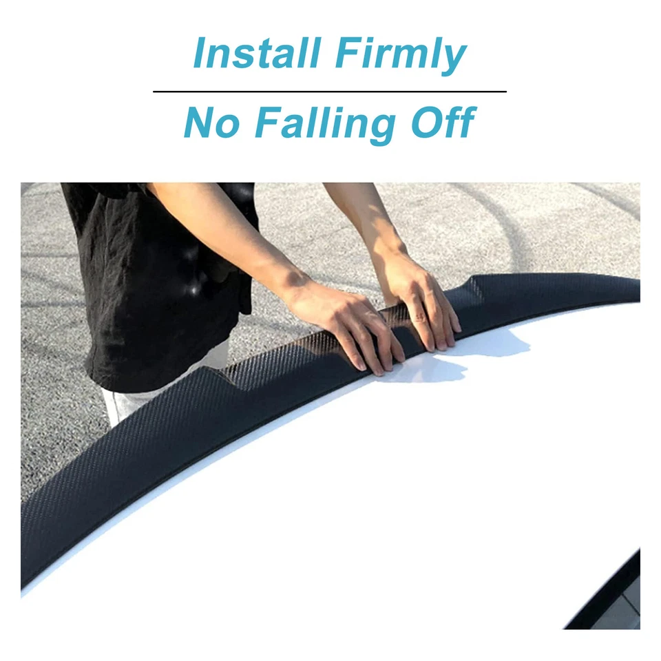 Спойлер крыло на багажник из углеродного волокна в стиле M4 для 2012–2018 BMW 3 серии F30 M4 F80 - Изображение 4 из 4