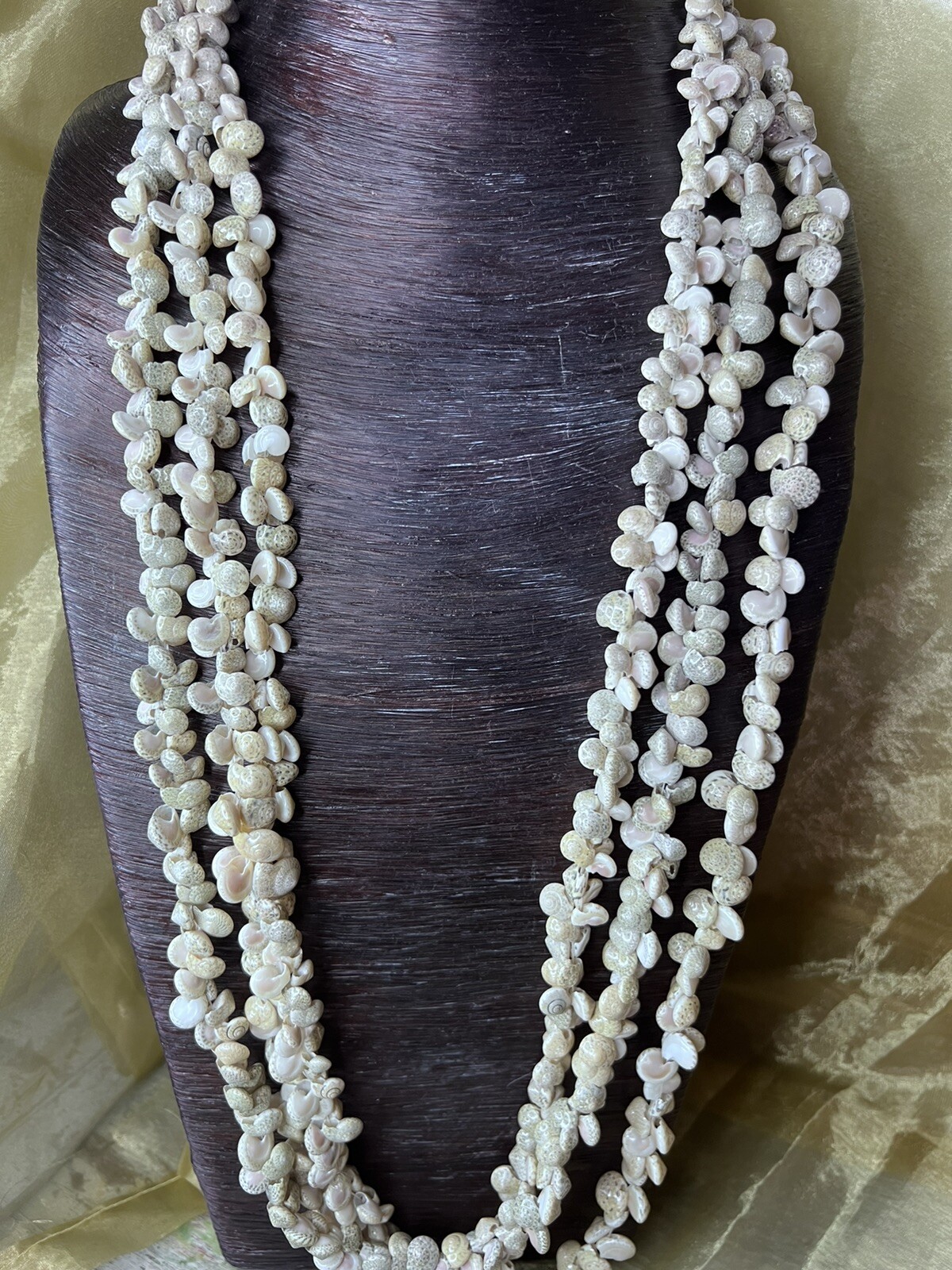 Shell Necklace Mini Shells Extra Long Nautical Oc… - image 2