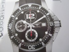 LONGINES MEN'S WATCH AUTOMATIC SAPPHIRE RUBBER BAND L36444562 NEW