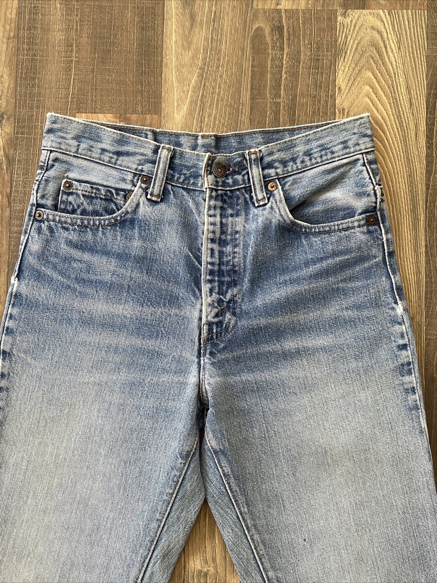 Levi's 517 BIG E VINTAGE Blue Denim Jeans actual fit size Levi's 517 BIG E VINTAGE Blue Denim Jeans actual fit size