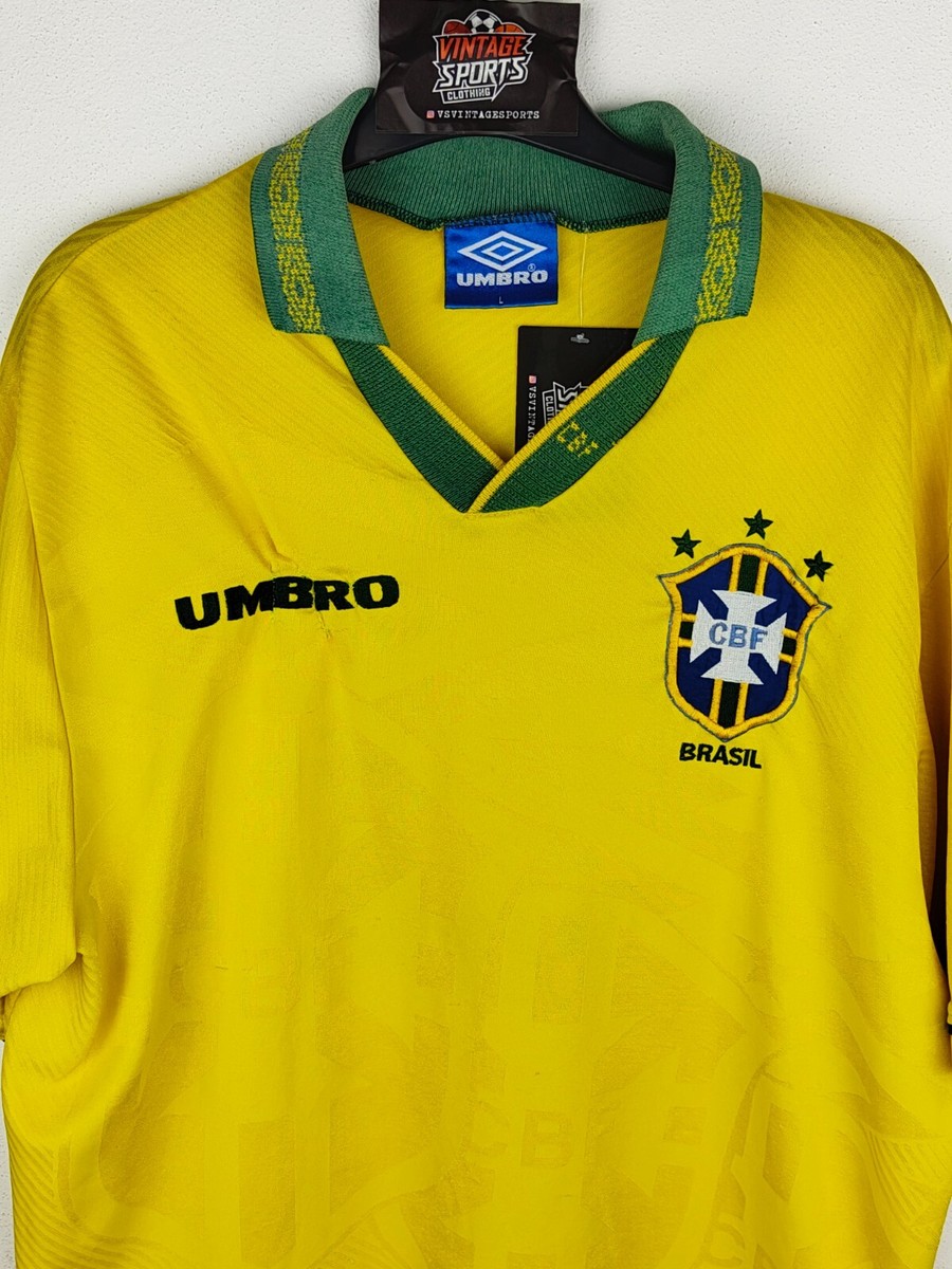 Vintage Brazil Football Home Shirt 1993-1994 (L) Umbro