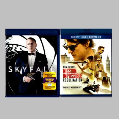 Lot of 2 action blu-rays - Skyfall (007 Bond) & Mission Impossible Rogue Nation 