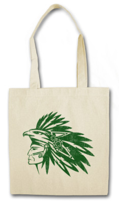 AZTEC WARRIOR STOFFTASCHE Indianer Häuptling Chieftain Federn Kopfschmuck