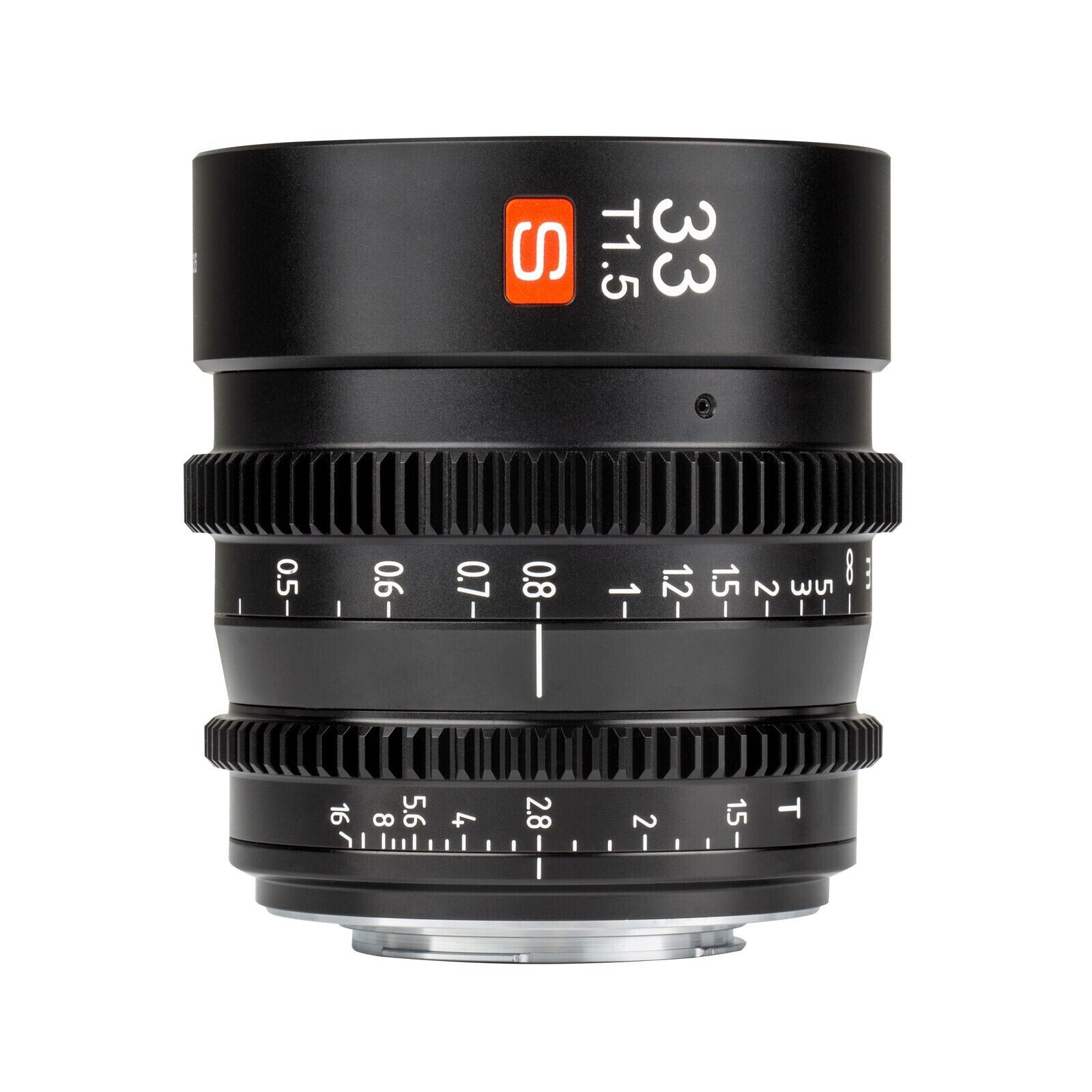 Belangrijk nieuws Veilig Rekwisieten Viltrox S 33mm T1.5 Cinema Lens for Panasonic Micro 4/3 M43 GH5 BMPCC 4K  Camera | eBay